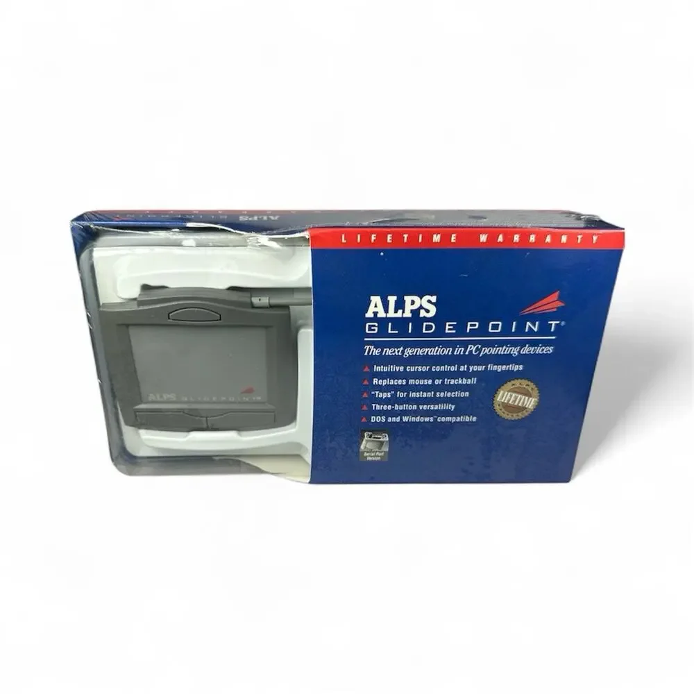 Vintage 1994 Alps Glidepoint for DOS Windows Computer - PS/2 Serial Port Version